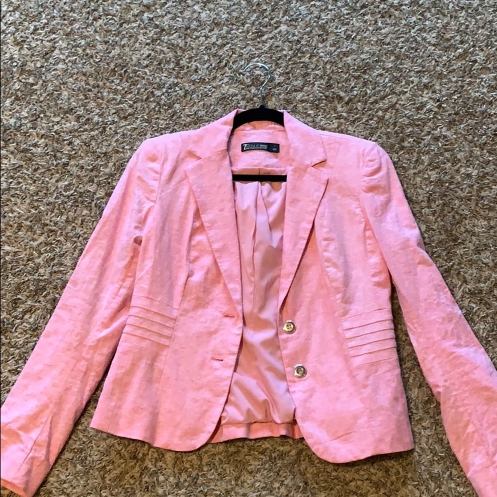 NY&Co pink blazer size 2.